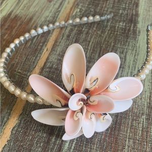 Coastal Grandma Seashell Headband- handmade